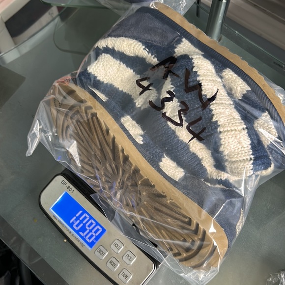 UGG AUSTRALIA BOOT WOMEN SIZE 8 WINTER CARDY NAVY CREAM BOOT - Picture 10 of 10